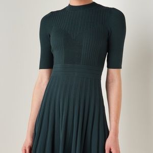 Ted Baker London Dark Green Ribbed Dress